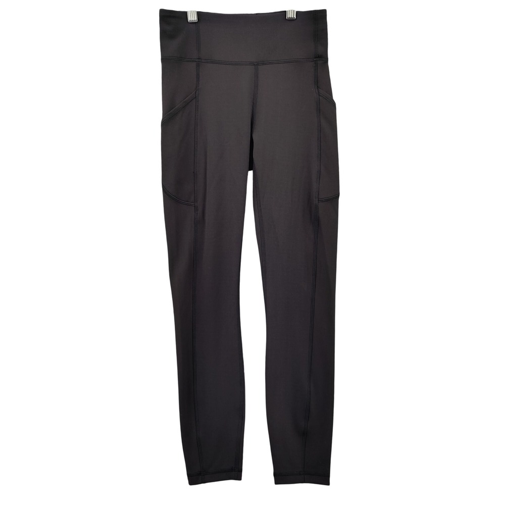 Lululemon Womens Athleisure Invigorate Leggings 4 Black Fast and Free Tight 25"